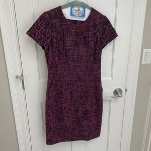 Boden pink tweed dress